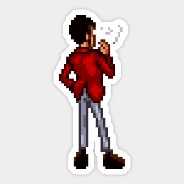 Smoking Lupin the 3rd Sticker by SpriteGuy95